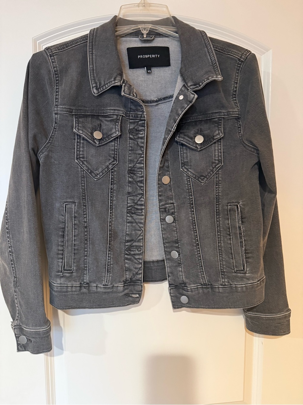 Prosperity Women’s Gray Denim Jacket - Like New - Size XS